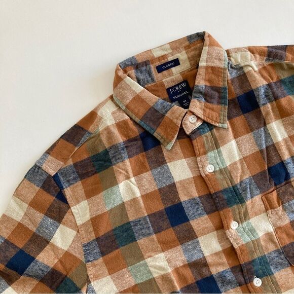J. Crew Other - J. Crew Gingham Flannel LS Shirt